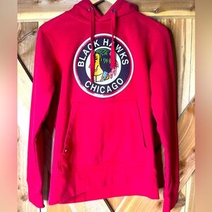Antigua Chicago Black Hawks NHL Hoodie Women’s Size Small Red
